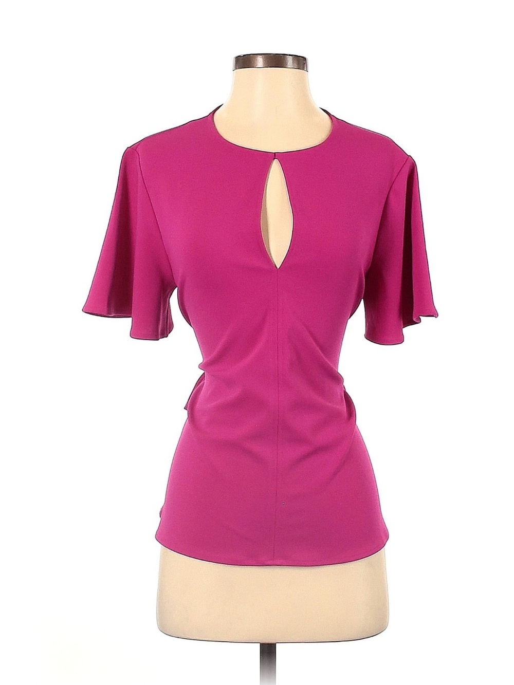 Express Hot Pink Tie Back Blouse